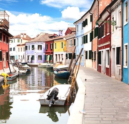 Colorful houses of Burano, Venice, Italy