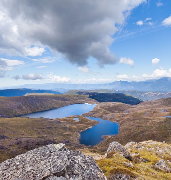 Sylvester Lakes in Tasman Mountains of Kahurangi National Park, South Island of New Zealand