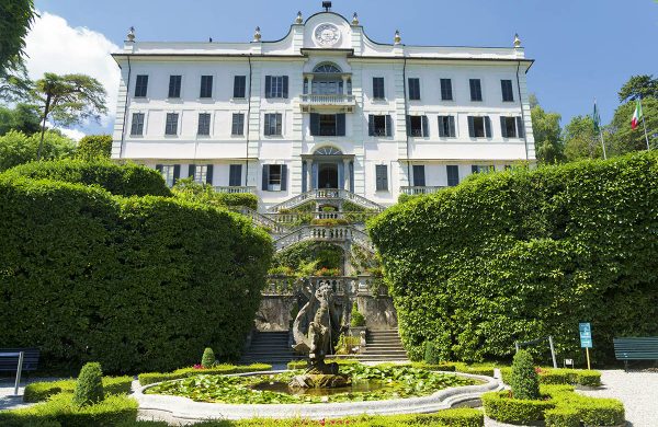 Tremezzo, Como province, Lombardy, Italy: exterior of Villa Carlotta, historic house on the Como lake